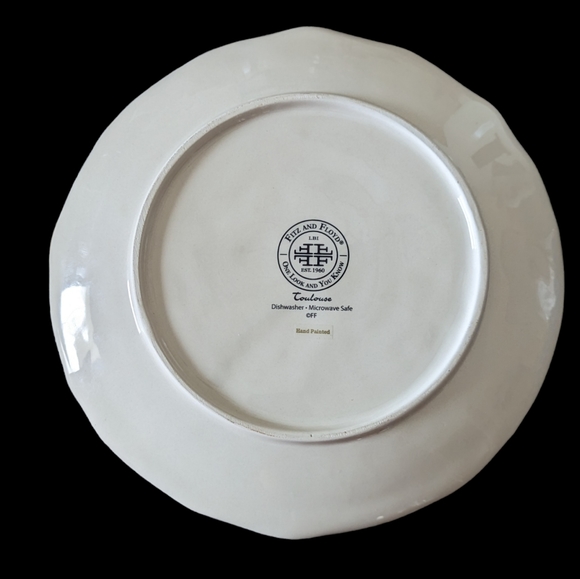 Fitz and Floyd Toulouse pattern plate - Picture 2 of 3